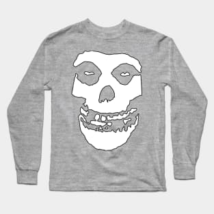 Crimson Ghost - White Solid Long Sleeve T-Shirt